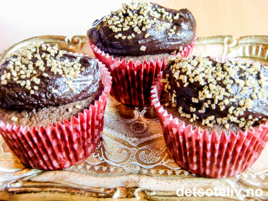 Chocolate Ganache Cupcakes Det Søte Liv 