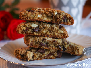 Havrecookies med sjokolade